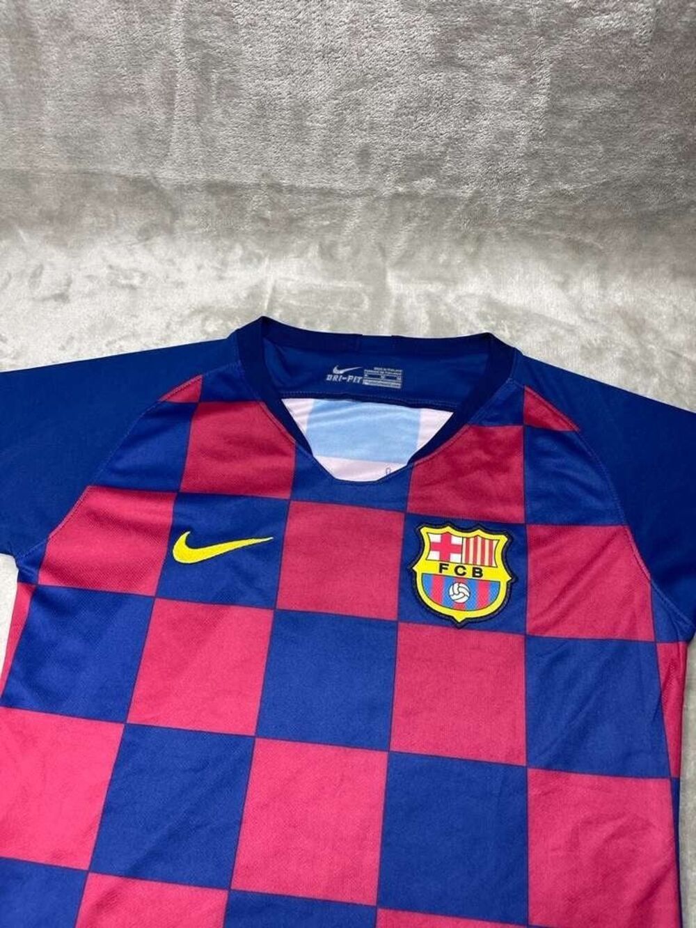 Nike FC Barcelona Soccer Jersey Women Medium Blue Red Football Active Athletic